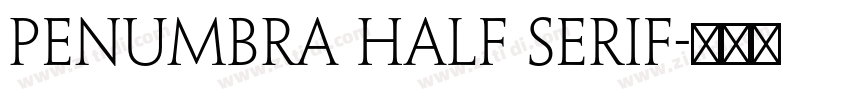 Penumbra Half Serif字体转换